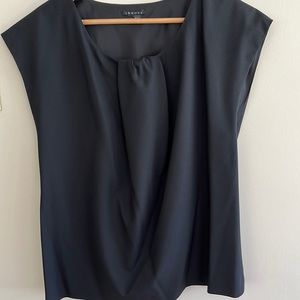 Theory Black Sleeveless Blouse